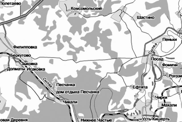 Карта кишертский район пермского края